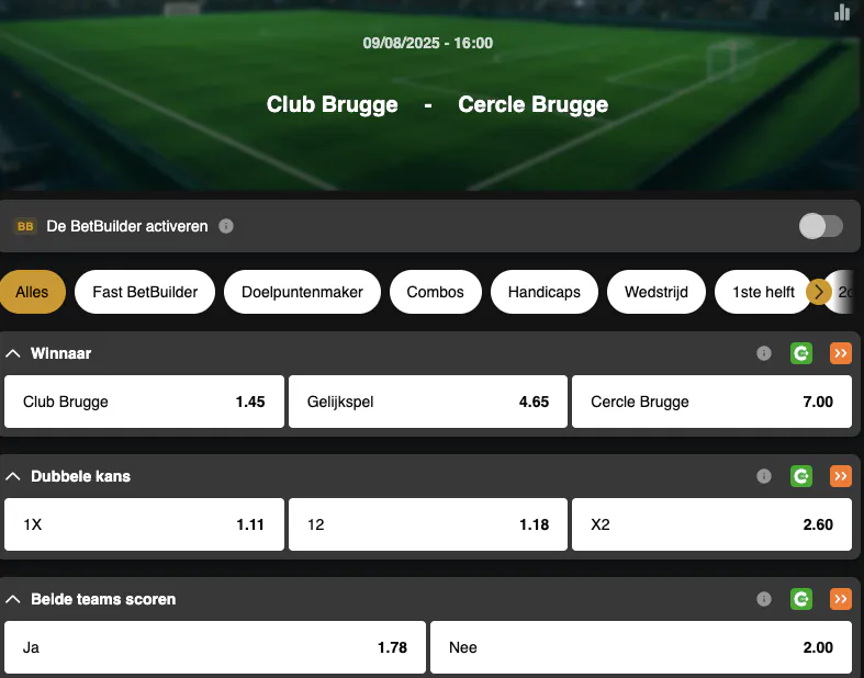 Jupiler Pro League Speeldag 3 | Club Brugge - Cercle Brugge | Golden Vegas Sport