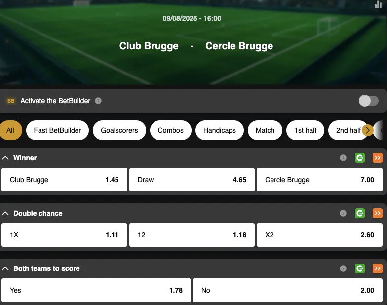 Jupiler Pro League Matchday 3 | Club Bruges - Cercle Bruges | Golden Vegas Sport