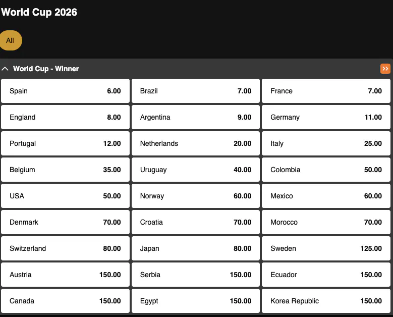 World Cup 2026 | Winner | Golden Vegas Sport