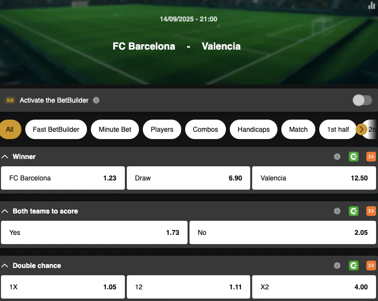 Liga  | FC Barcelona - Valencia | Golden Vegas Sport