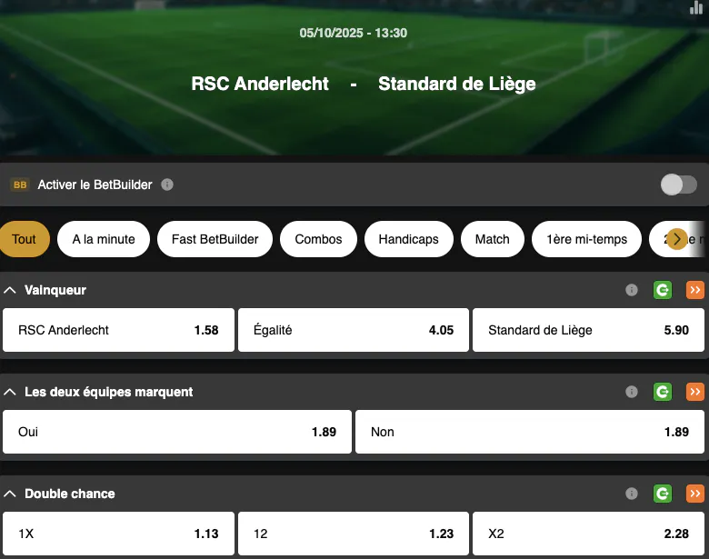 Jupiler Pro League | Anderlecht - Standard Liège | Golden Vegas Sport