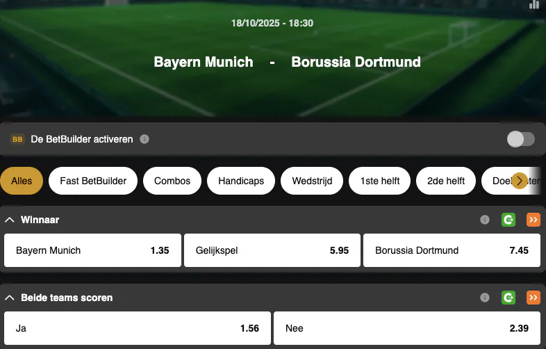 Bundesliga | Bayern Munich - Borussia Dortmund | Golden Vegas Sport