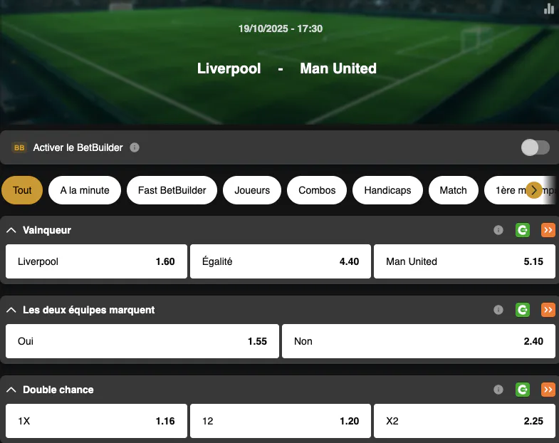 Premier League | Liverpool - Manchester United | Golden Vegas Sport