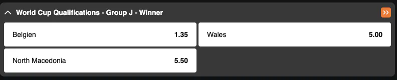 2026 World Cup Qualifiers | Wales vs Belgium | Golden Vegas Sport