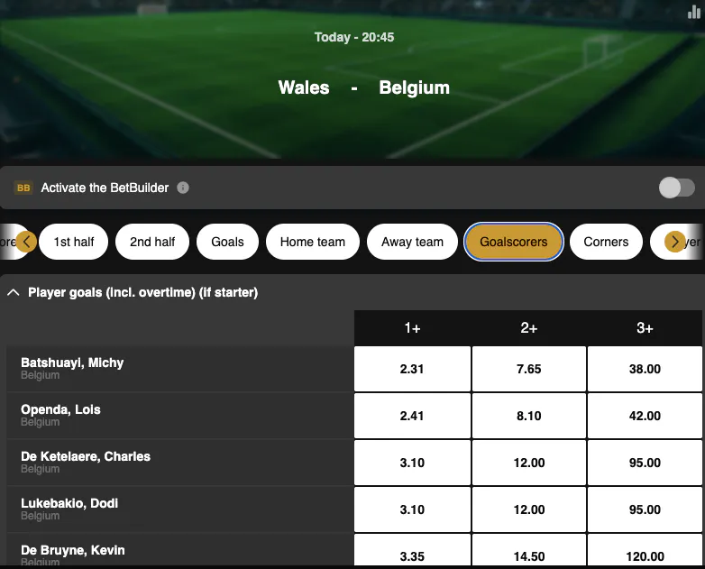 2026 World Cup Qualifiers | Wales vs Belgium | Golden Vegas Sport
