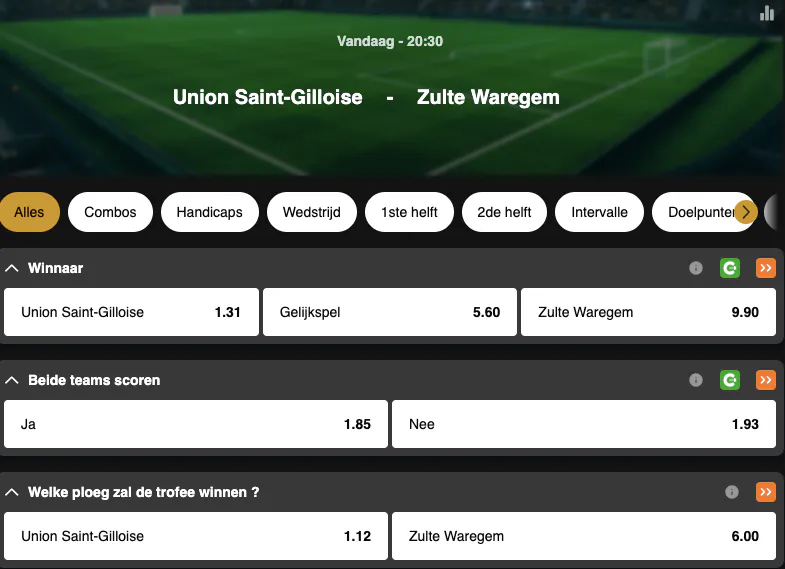 Beker van België | Union Saint-Gilloise - Zulte Waregem | Golden Vegas Sport