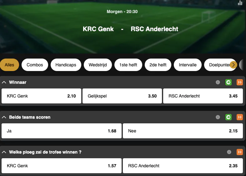 Beker van België | Genk - Anderlecht | Golden Vegas Sport
