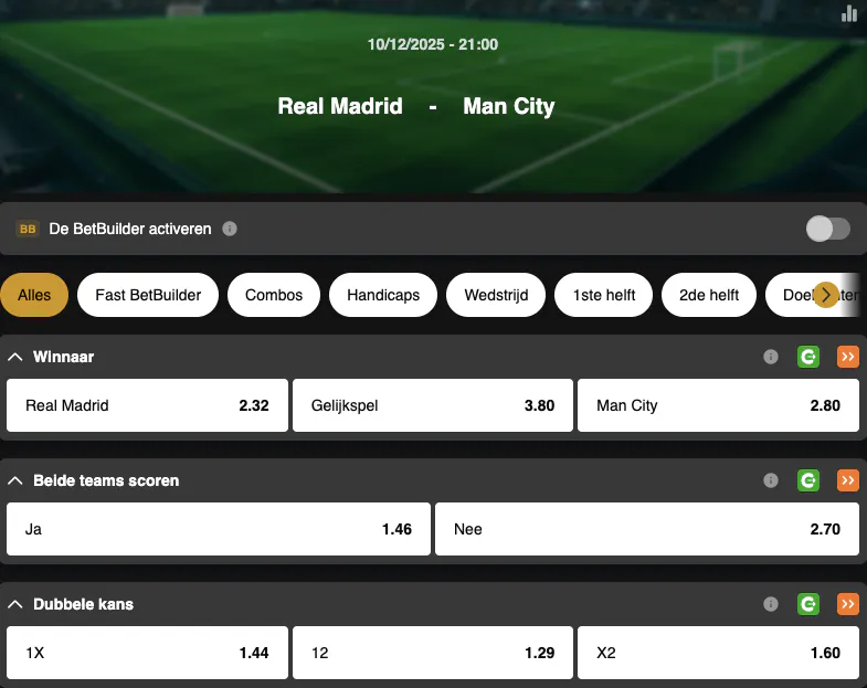 Champions League | Real Madrid - Manchester City | Golden Vegas Sport