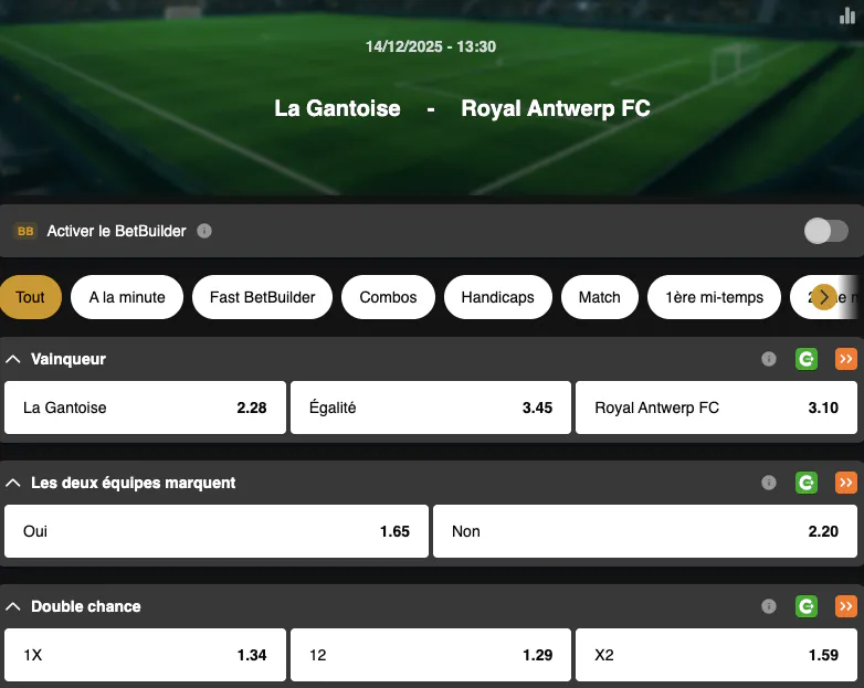 Jupiler Pro League | Gand - Antwerp | Golden Vegas Sport