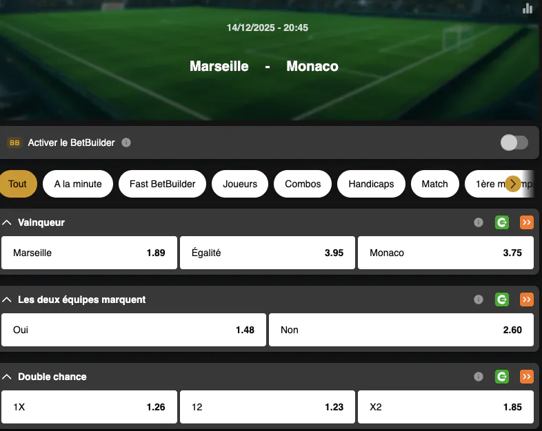 Ligue 1 | Marseille - Monaco | Golden Vegas Sport