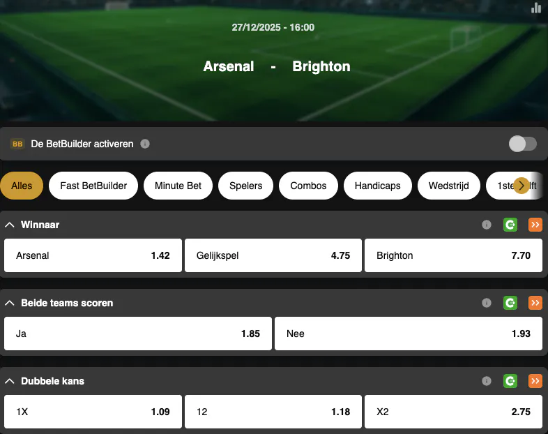 Premier League | Arsenal - Brighton | Golden Vegas Sport