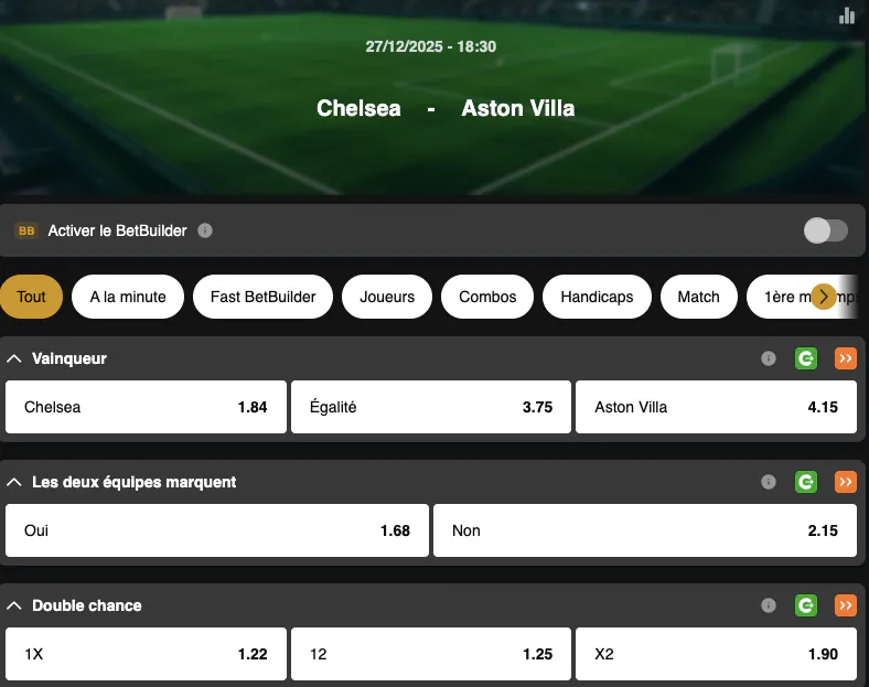 Premier League | Chelsea - Aston Villa | Golden Vegas Sport