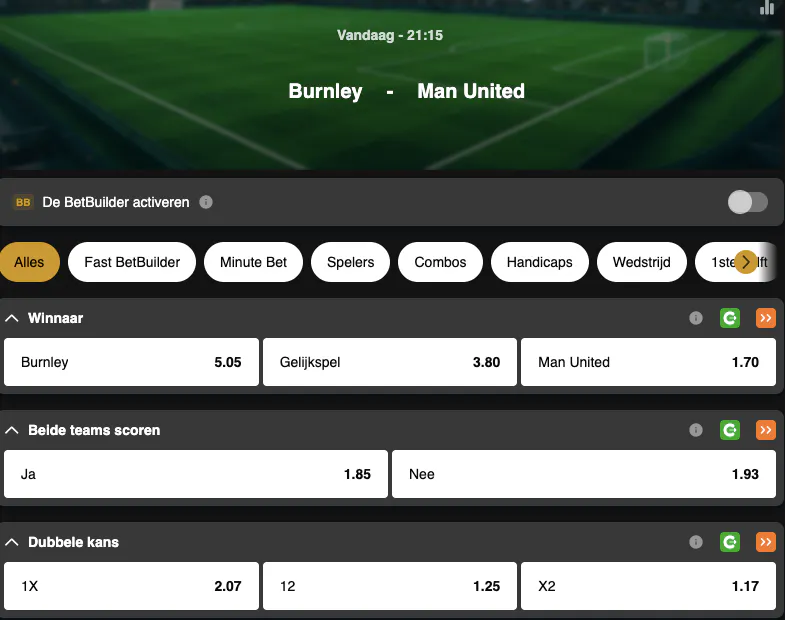Premier League | Burnley - Manchester United | Golden Vegas Sport