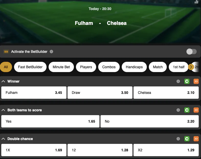 Premier League | Fulham - Chelsea | Golden Vegas Sport