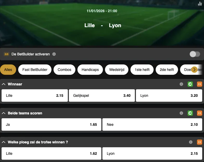Coupe de France  | Lille - Lyon | Golden Vegas Sport