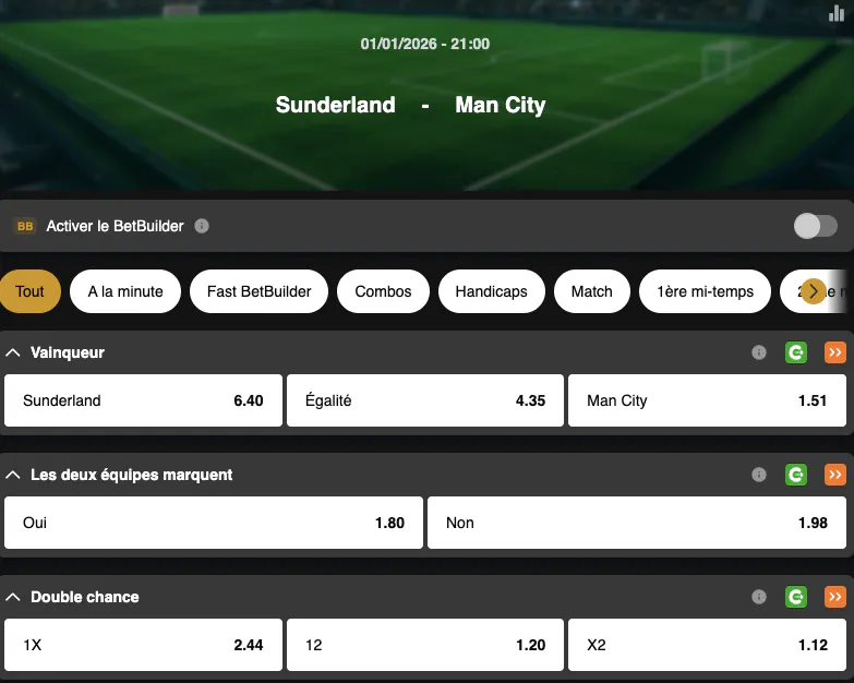 Premier League | Sunderland - Manchester City | Golden Vegas Sport