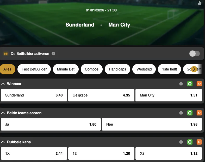 Premier League | Sunderland - Manchester City | Golden Vegas Sport