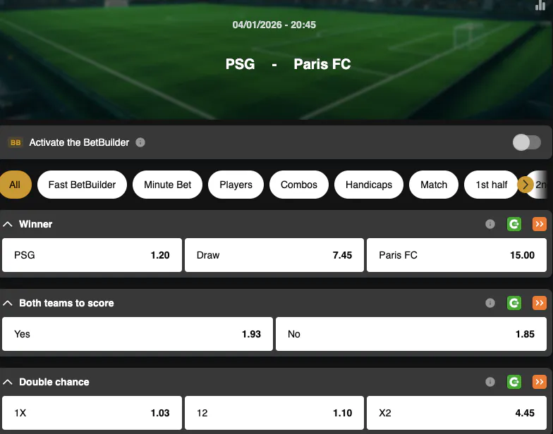 Ligue 1 | Paris Saint-Germain - Paris FC | Golden Vegas Sport