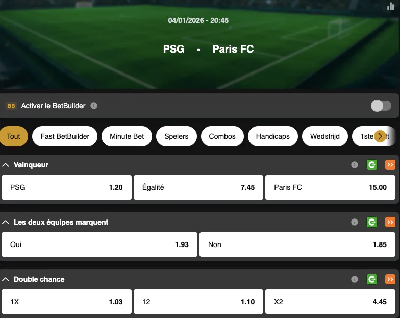 Ligue 1  | Paris Saint-Germain - Paris FC | Golden Vegas Sport