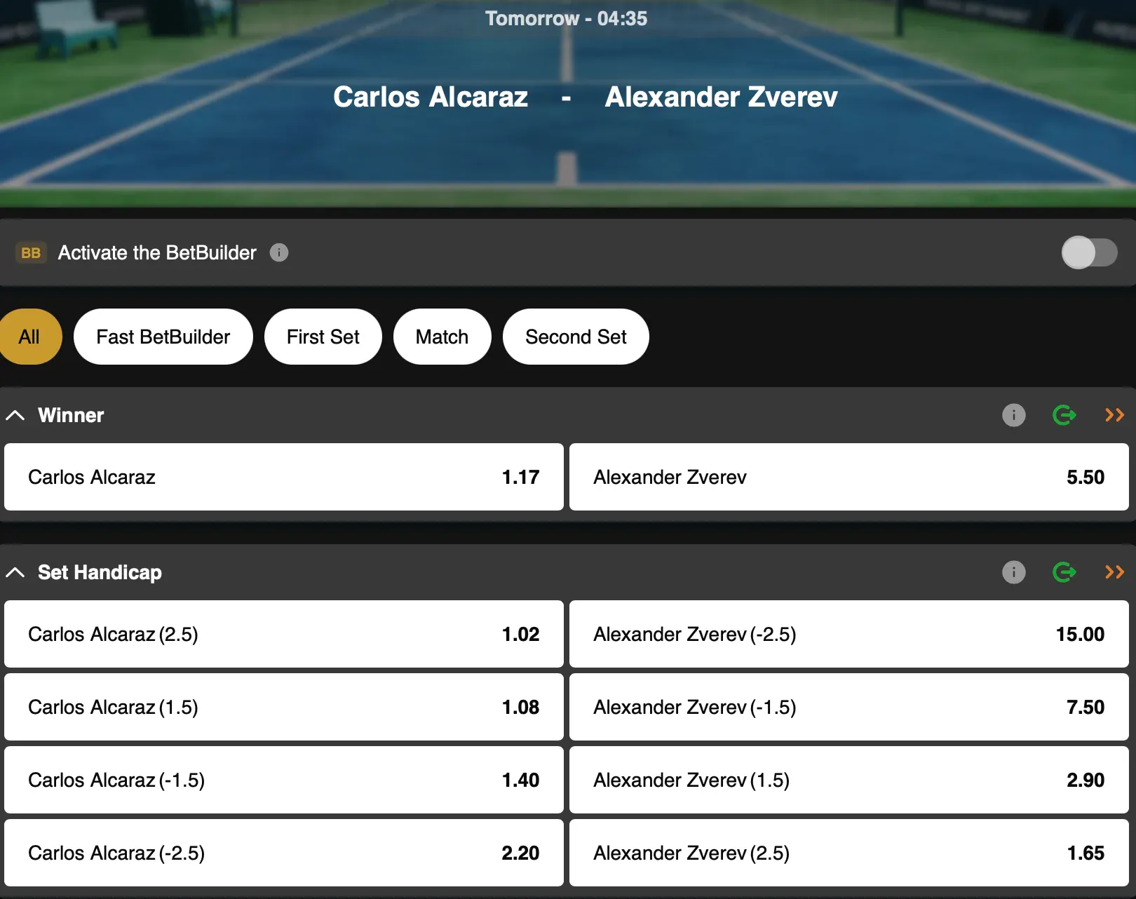 Australian Open Melbourne | Carlos Alcaraz - Alexander Zverev | Golden Vegas Sport