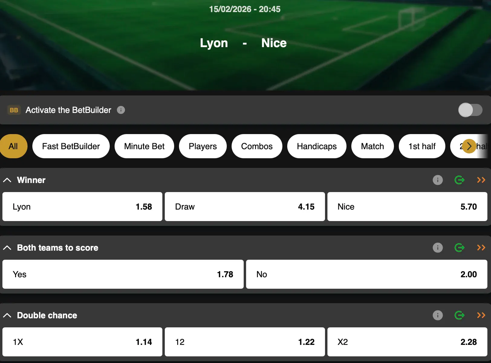 Ligue 1 | Lyon - Nice | Golden Vegas Sport