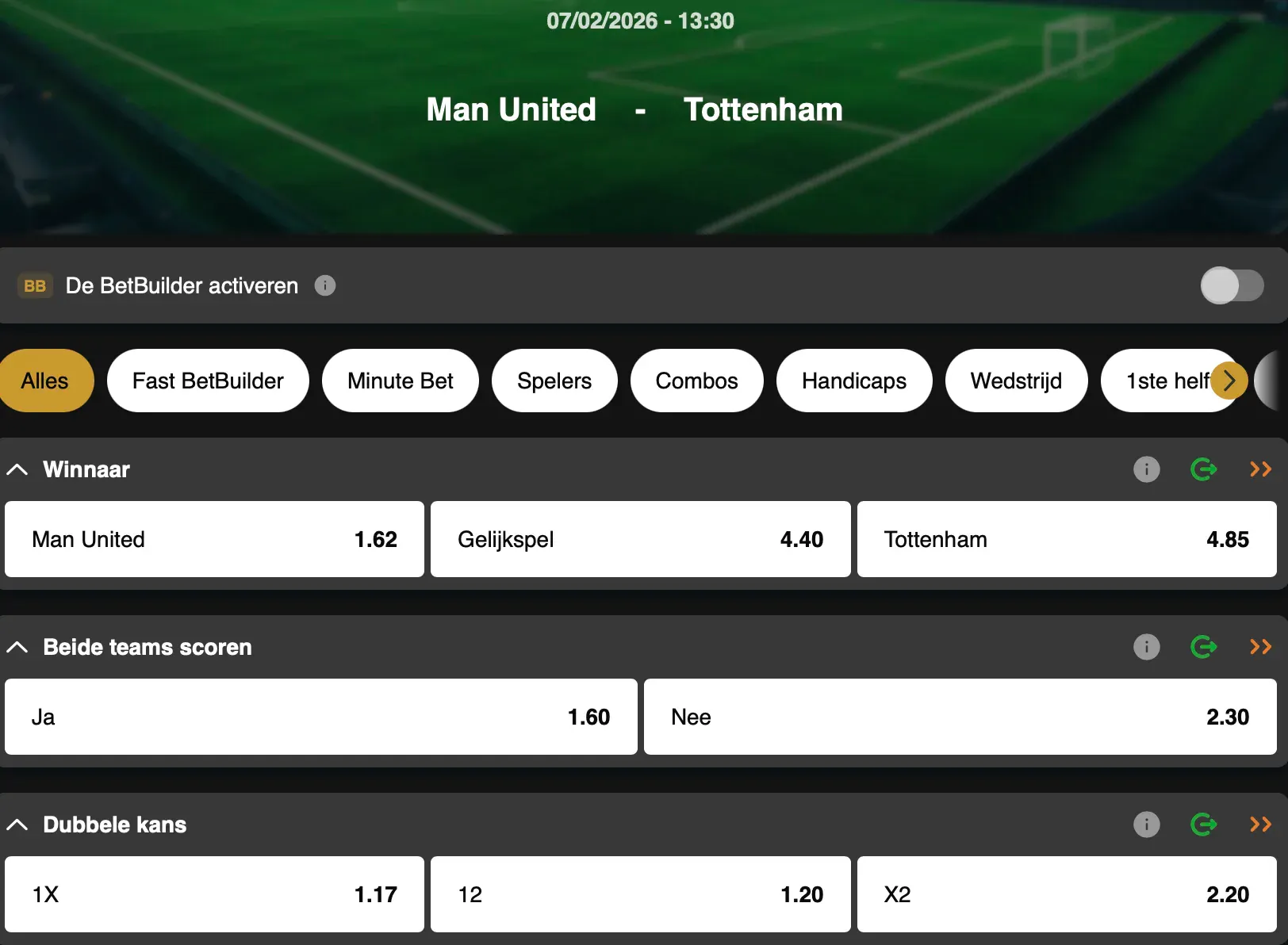 Premier League | Manchester United - Tottenham | Golden Vegas Sport