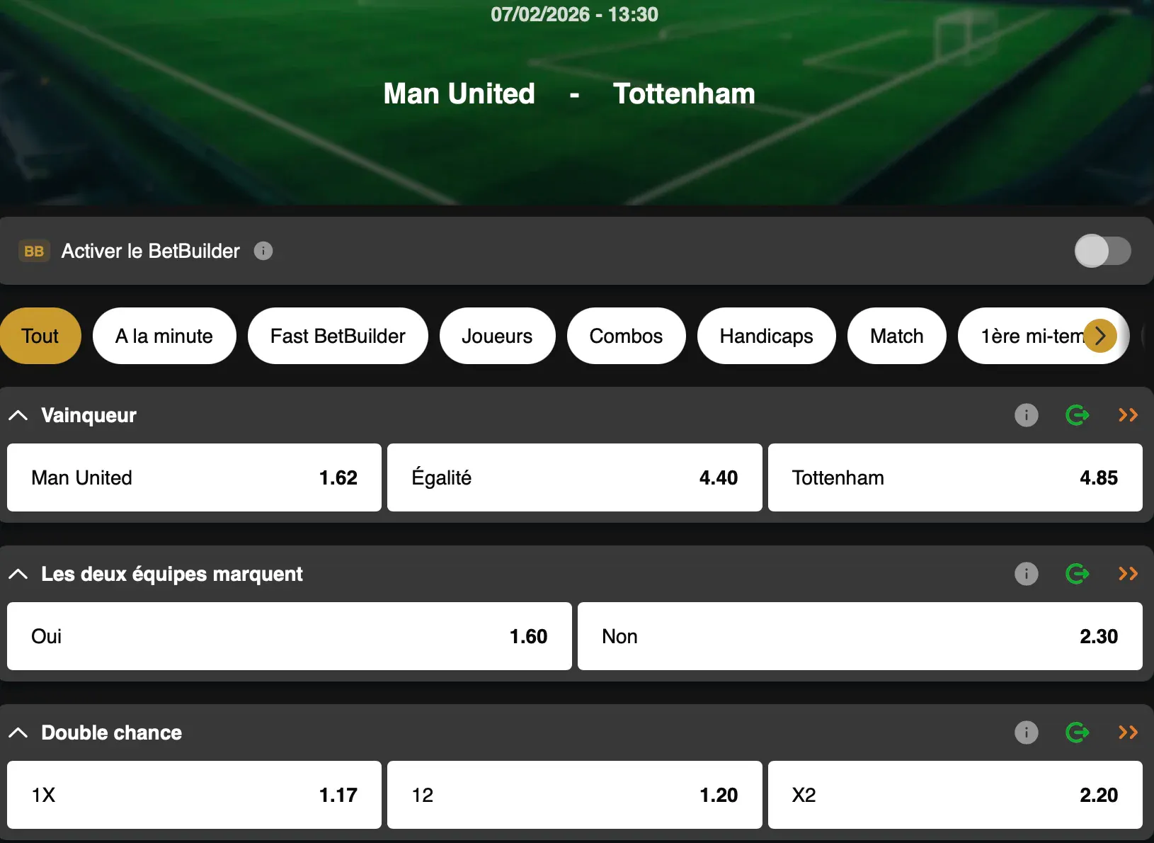 Premier League | Manchester United - Tottenham | Golden Vegas Sport