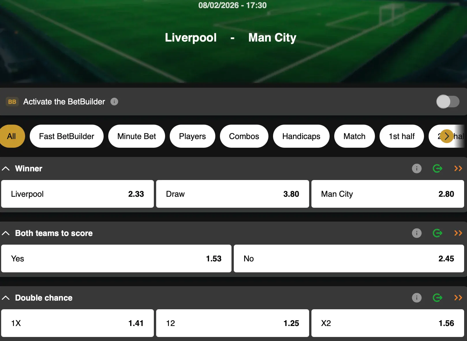 Premier League | Liverpool - Manchester City | Golden Vegas Sport