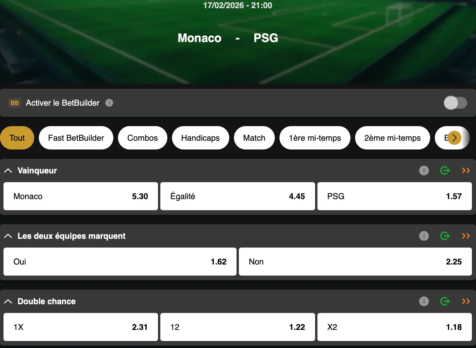 La C1 vous attend sur GoldenVegas Sport avec un duel franco-français entre Monaco et le PSG