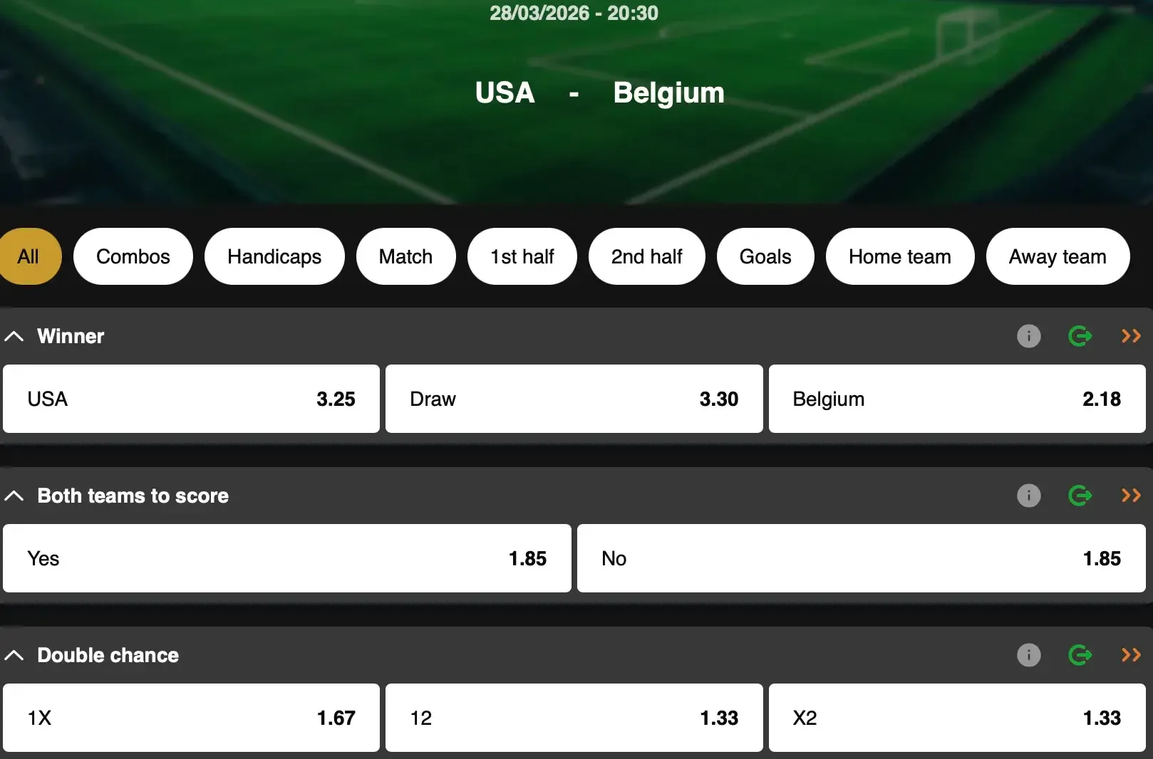 Ahead of the World Cup 2026 preparation, the Belgium national team are putting the finishing touches to their campaign on US soil. A fixture not to be missed — follow it live on GoldenVegas Sport.
