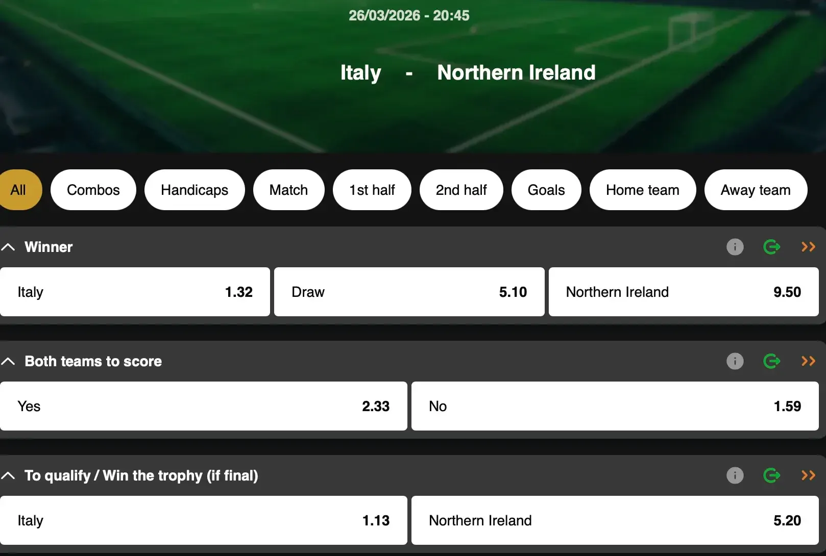World Cup 2026: Will Italy miss a third consecutive edition? A play-off game to follow on GoldenVegas Sport.