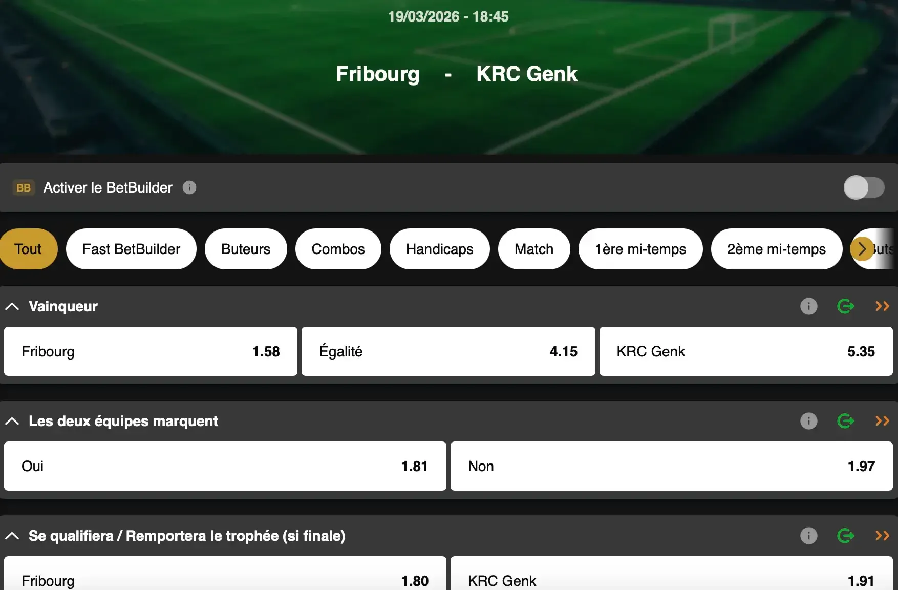 Europa League : Genk va-t-il rester le dernier club de Jupiler Pro League en Coupe d'Europe ? Un match à suivre sur GoldenVegas Sport.