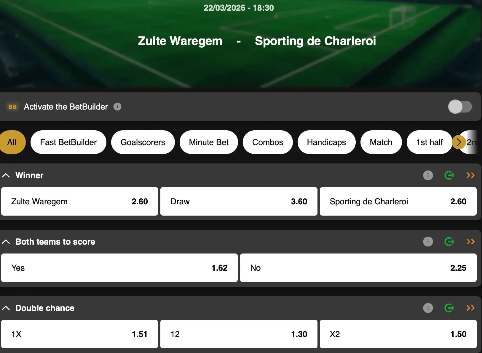 Jupiler Pro League: Can Zulte-Waregem stay up against Charleroi? A must-watch relegation battle, live on GoldenVegas Sport.