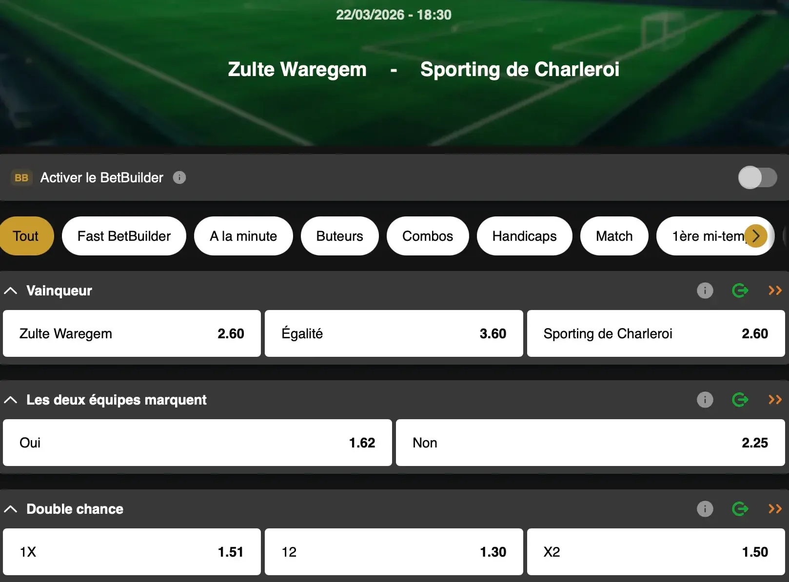 Jupiler Pro League : Zulte-Waregem va-t-il assurer son maintien face à Charleroi ? Une rencontre à suivre sur GoldenVegas Sport.