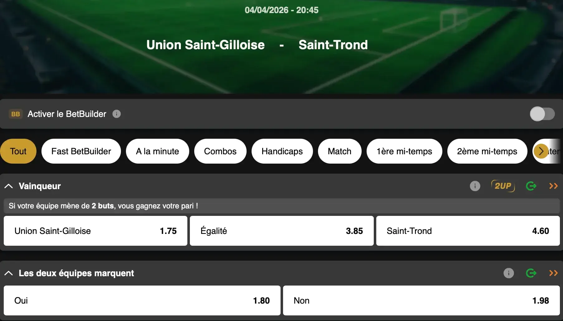Jupiler Pro League : L'Union Saint-Gilloise va-t-elle conserver son titre de champion de Belgique ? La lutte pour le titre est à suivre sur GoldenVegas Sport.