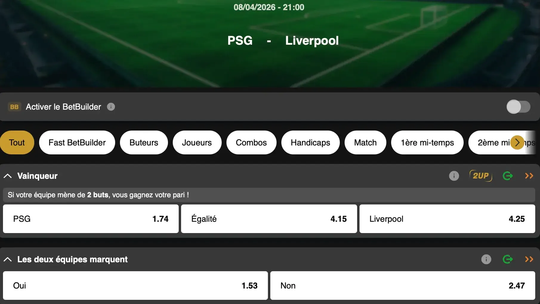 Le PSG va-t-il reconduire son titre en Ligue des Champions ? Le quart de finale est à suivre sur GoldenVegas Sport.