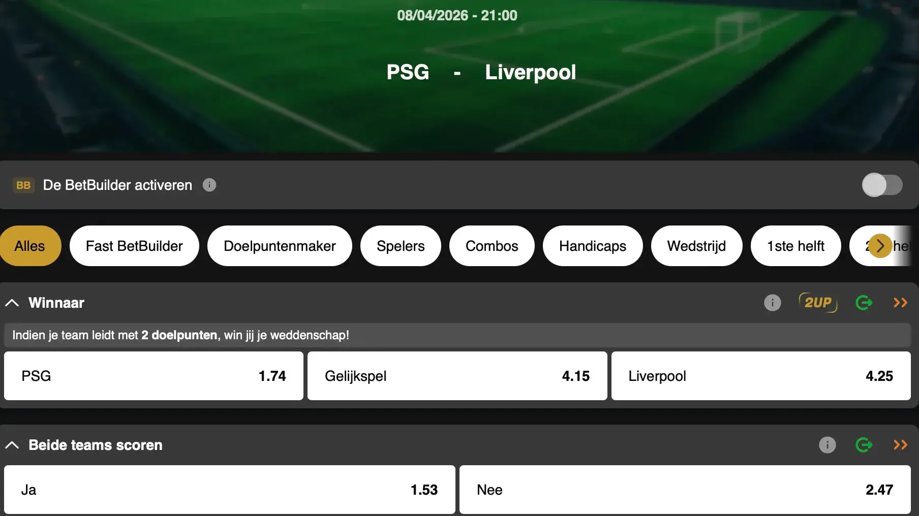 Verdedigt PSG zijn Champions League-titel? Volg het kwartfinale live op GoldenVegas Sport.