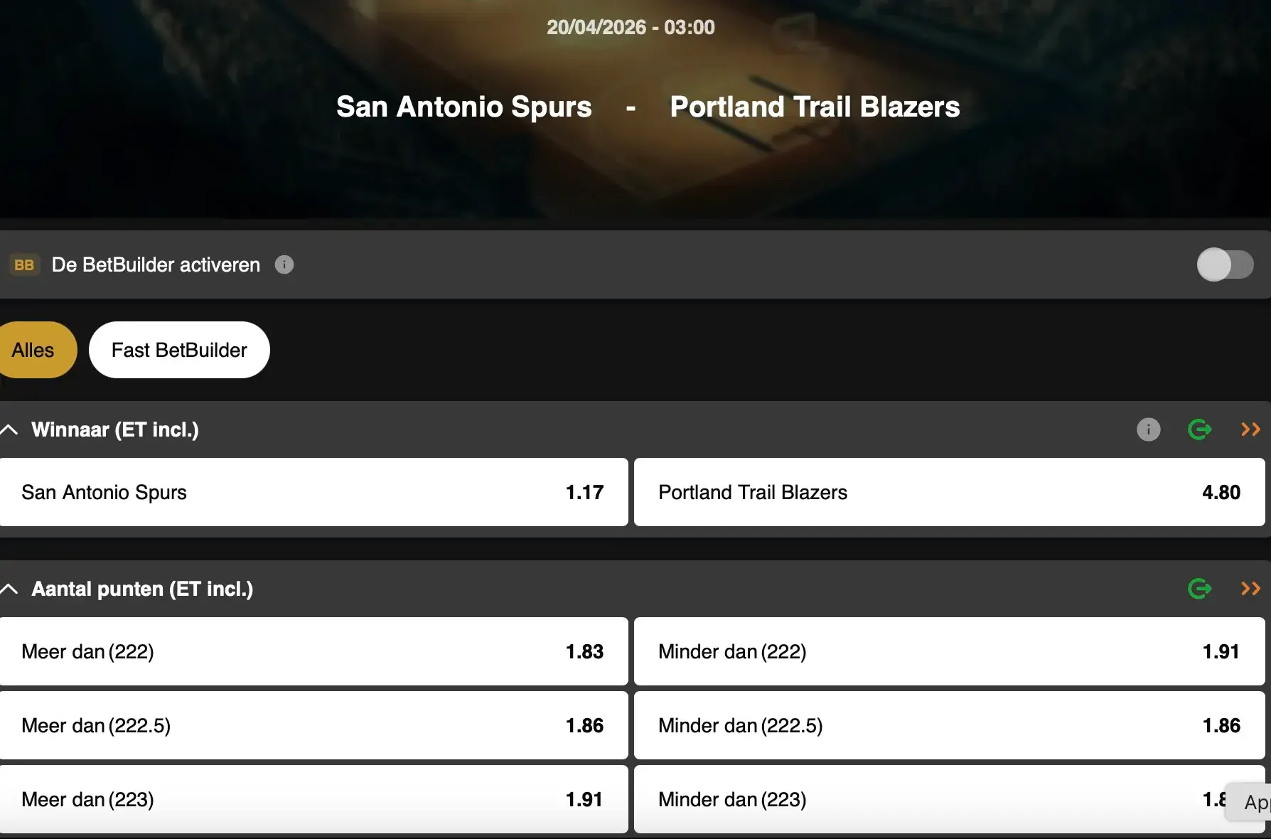 NBA playoffs 2026: Wint het Portland van Toumani Camara de eerste match tegen de Spurs van Wembanyama? Een wedstrijd te volgen op GoldenVegas Sport via Live Streaming.