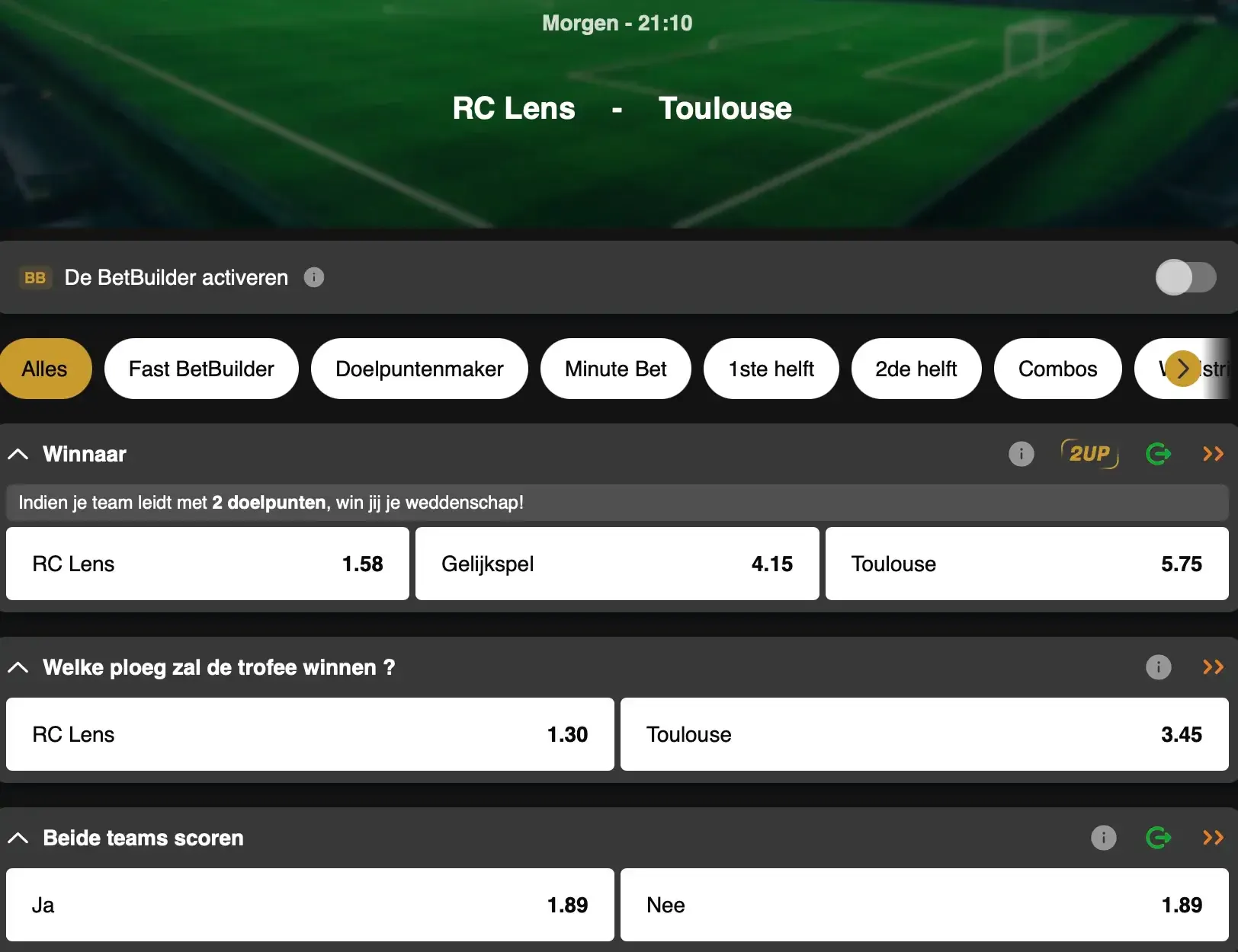 In de strijd om de titel in de Ligue 1 met PSG — gaat RC Lens ook zijn eerste beker winnaar voorspelling waarmaken en de Coupe de France optillen?
