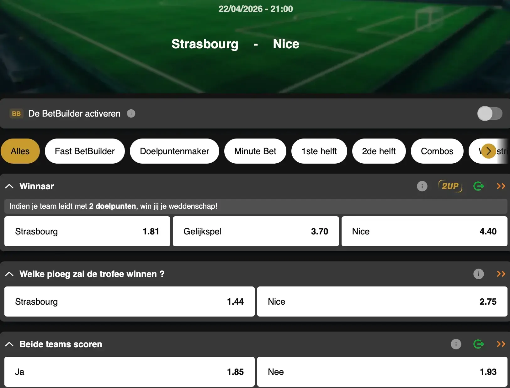 Voor de Conference League: slaagt Strasbourg erin om een vierde keer de verrassingen beker toernooi te domineren en de finale kwalificatie voetbal te winnen?