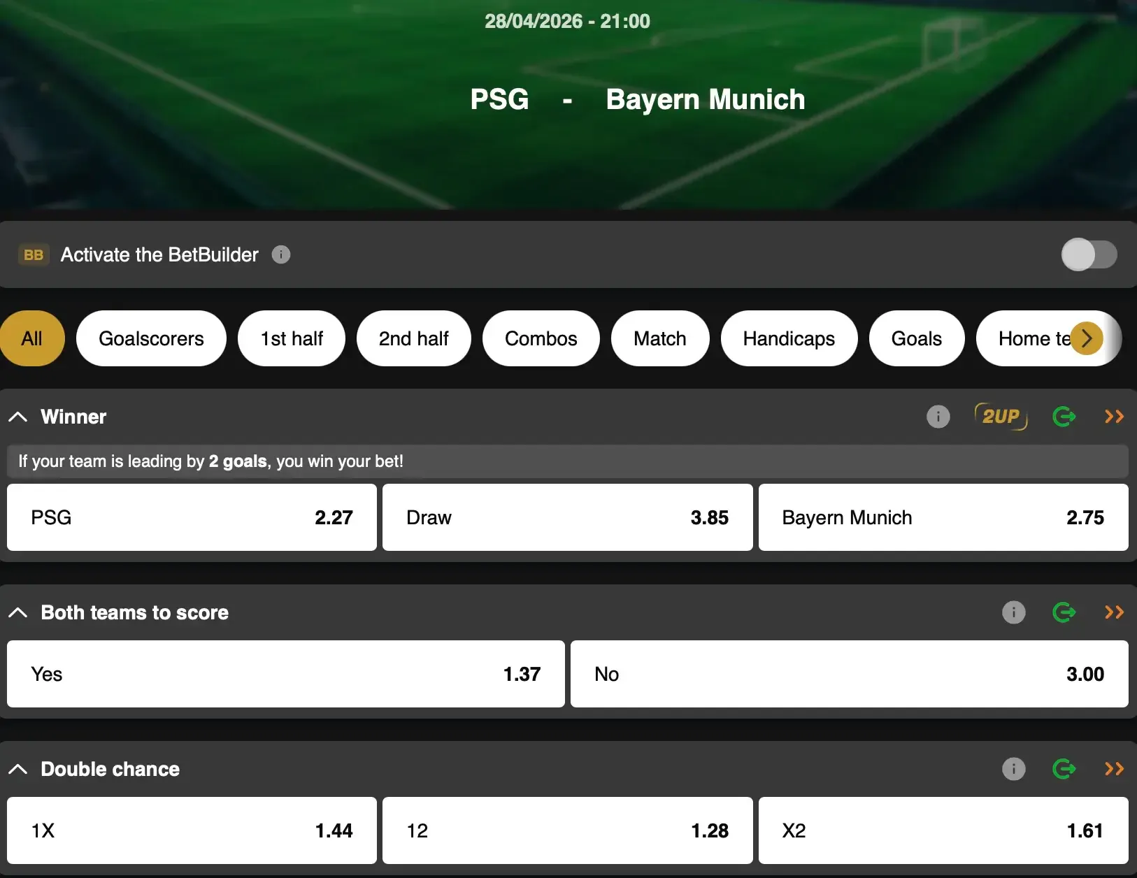 Champions League 2026: PSG and Bayern Munich go head-to-head in a final before the final — follow every moment on GoldenVegas Sport.