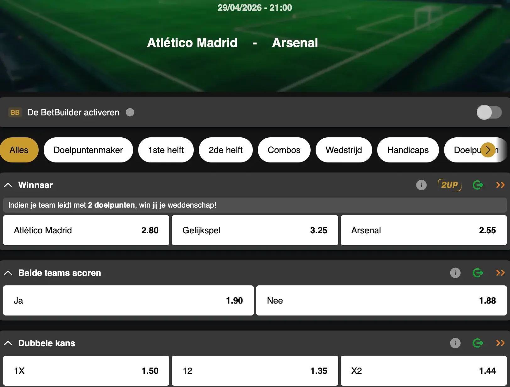 Champions League 2026: wie haalt het — Atlético Madrid of Arsenal — en mag de finale in Boedapest spelen?