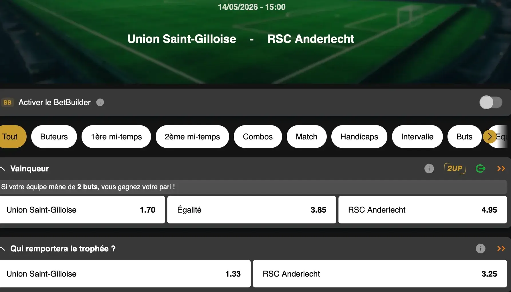 Croky Cup : Quelle équipe de Bruxelles entre Anderlecht ou l'Union Saint-Gilloise soulèvera la Coupe de Belgique ? 