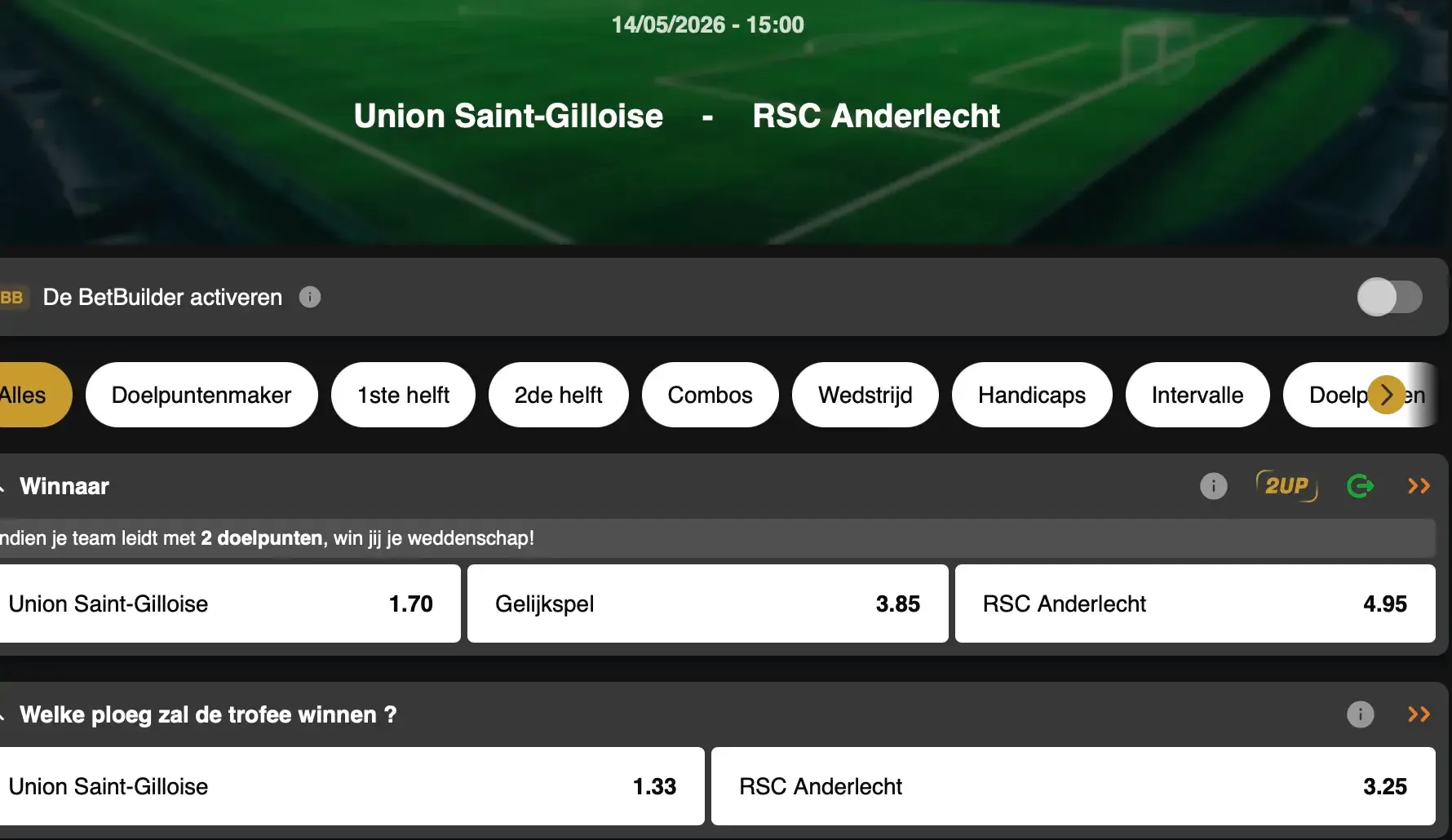 Welke Brusselse club heft de Belgische beker omhoog: Anderlecht of Union Sint-Gillis?