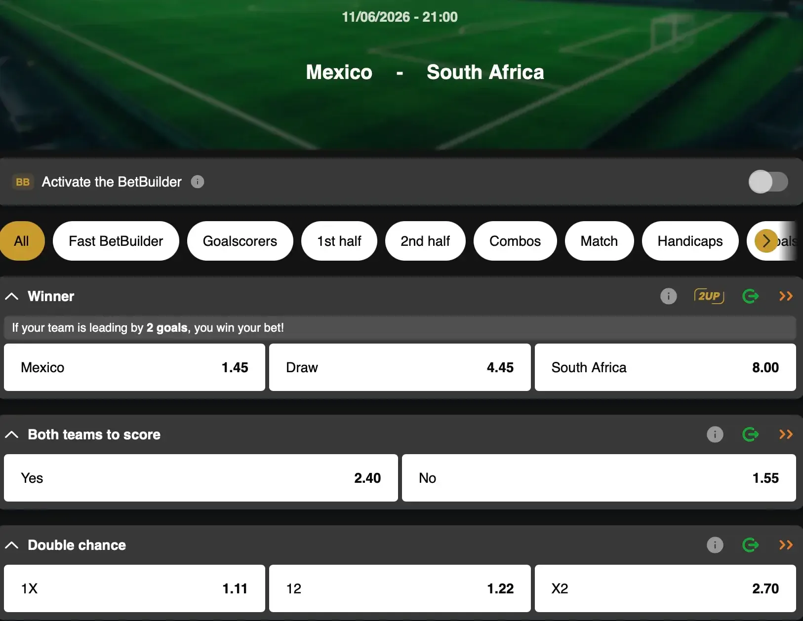 World Cup 2026: will Mexico or South Africa win the opening match and top Group A?