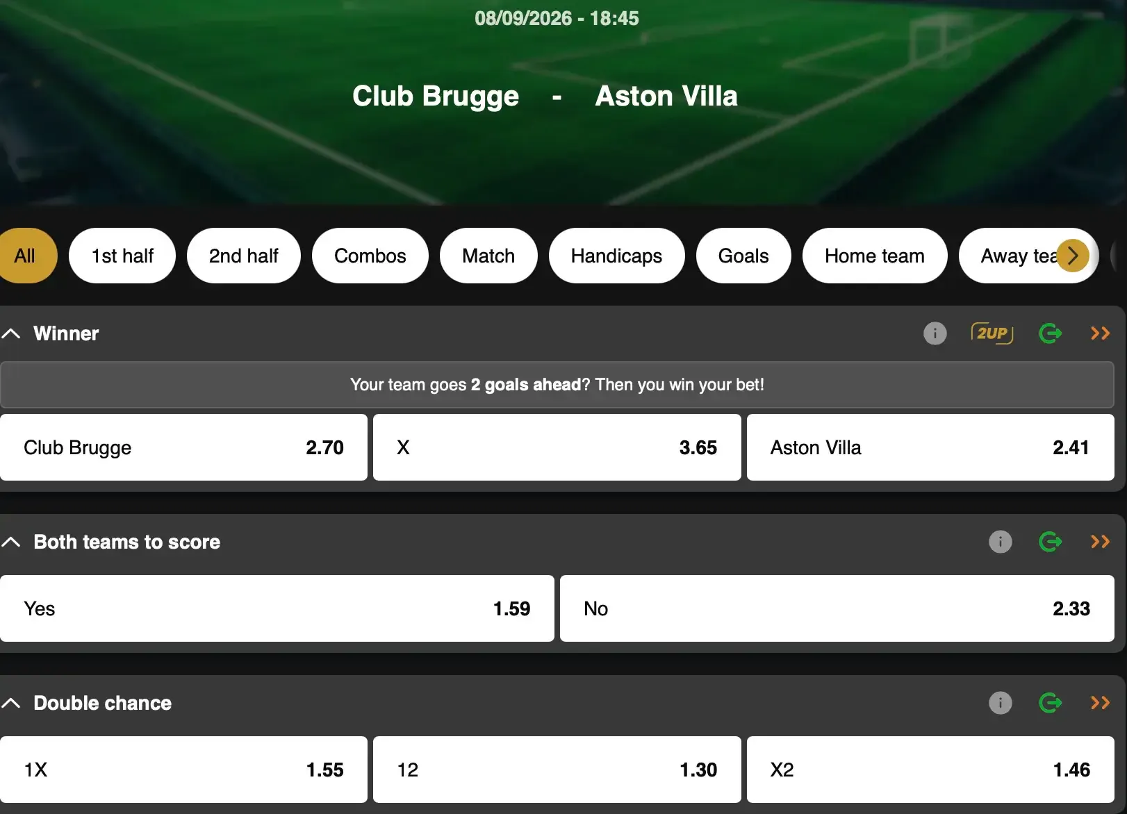Champions League: will Club Brugge do the Jupiler Pro League proud against a Premier League side?