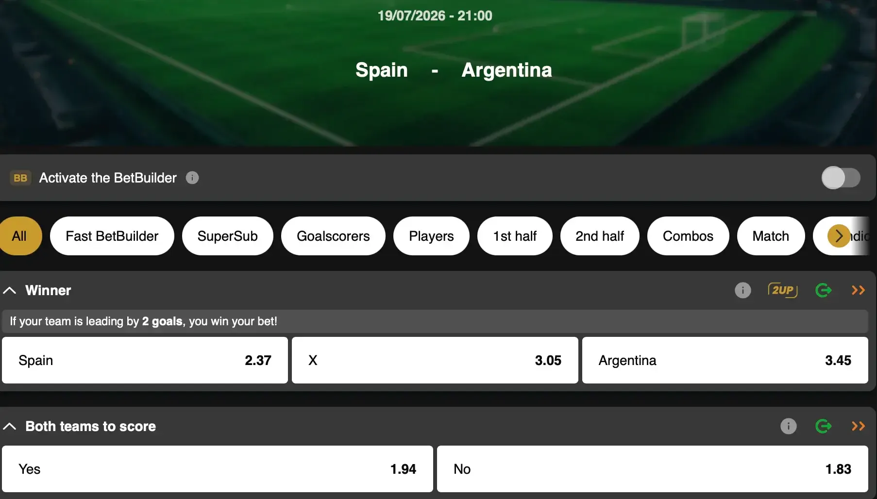 World Cup 2026: Spain or Argentina — who will be crowned world champions? Follow the FIFA World Cup Final on GoldenVegas Sport.