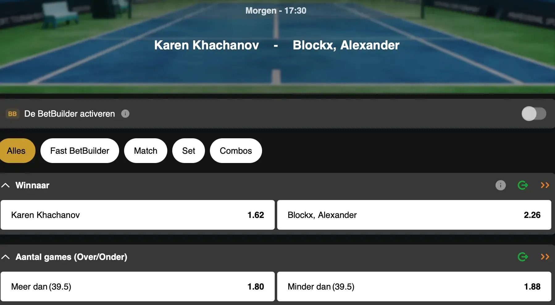 US Open 2026: haalt Alexander Blockx de halve finales door Karen Khachanov te verrassen?