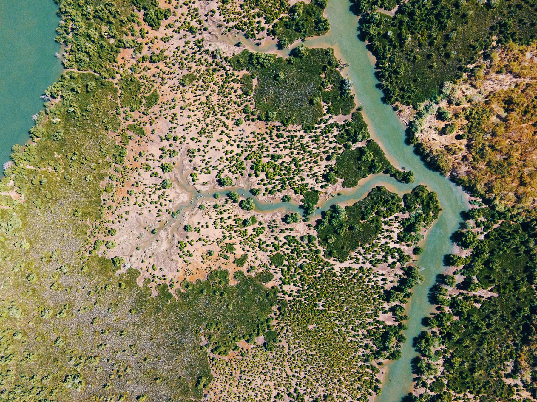 Degraded land Melaky area - aerial view