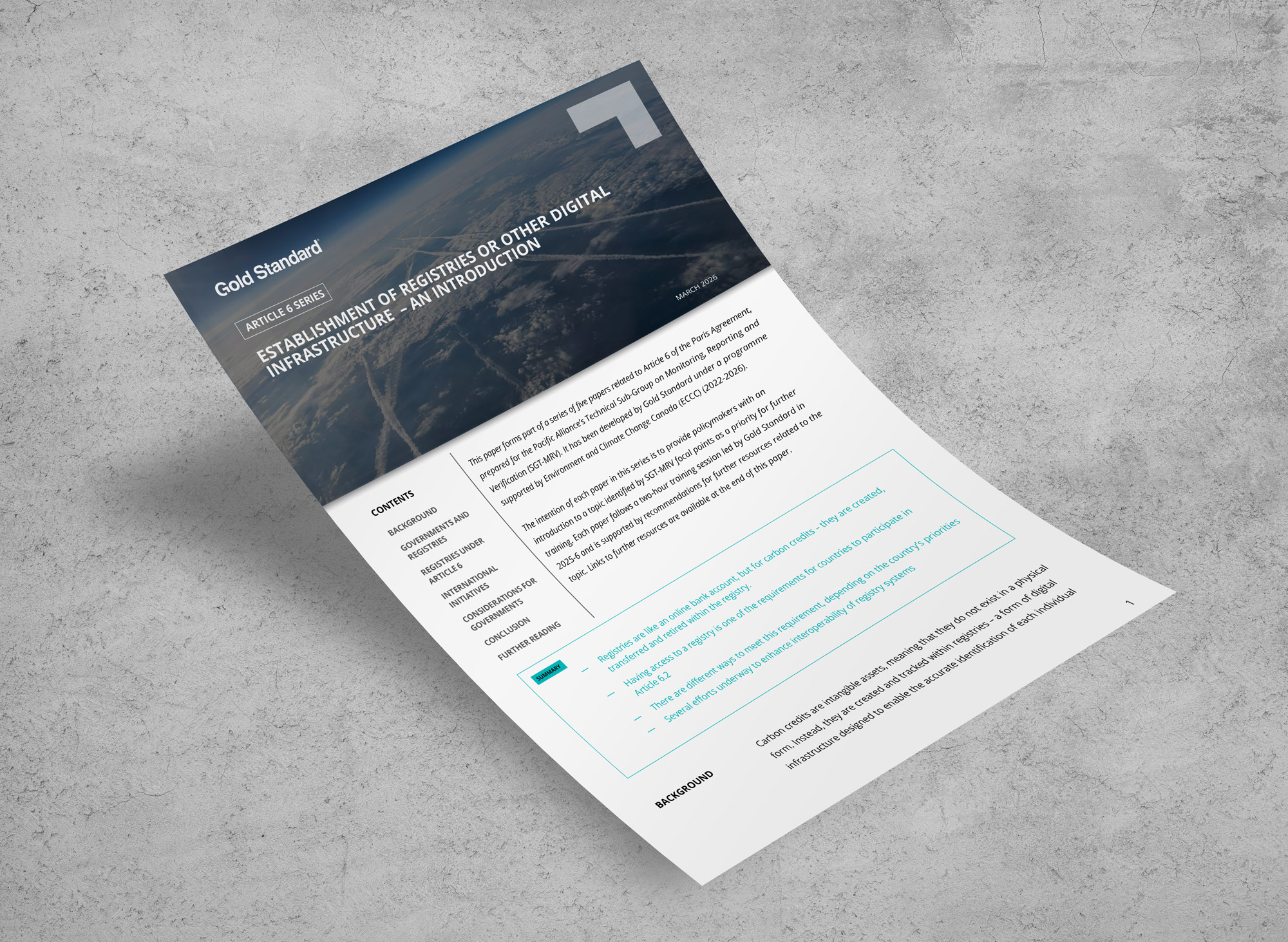 Establishment of registries or other digital infrastructure cover